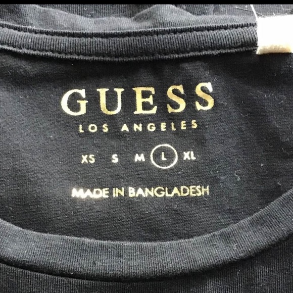 SOLD - Guess Sequin Logo Black Tee - NWT - Picture 5 of 11